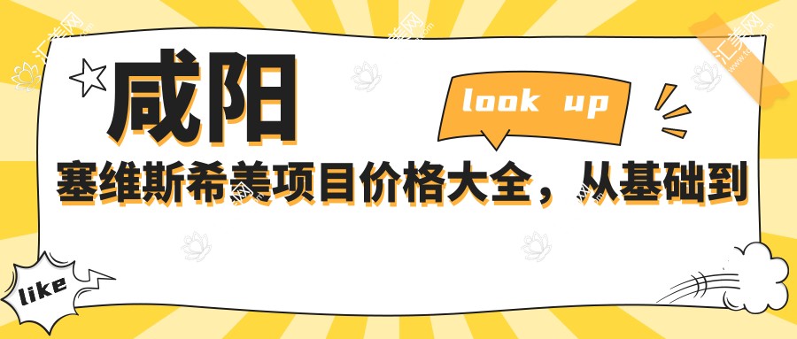 咸阳塞维斯希美项目价格大全,从基础到高端全解析,费用9800元起
