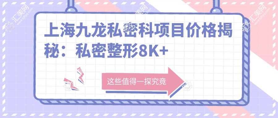 上海九龙私密科项目价格揭秘:私密整形8K+ 妇科检查500+ 治疗方案多样选
