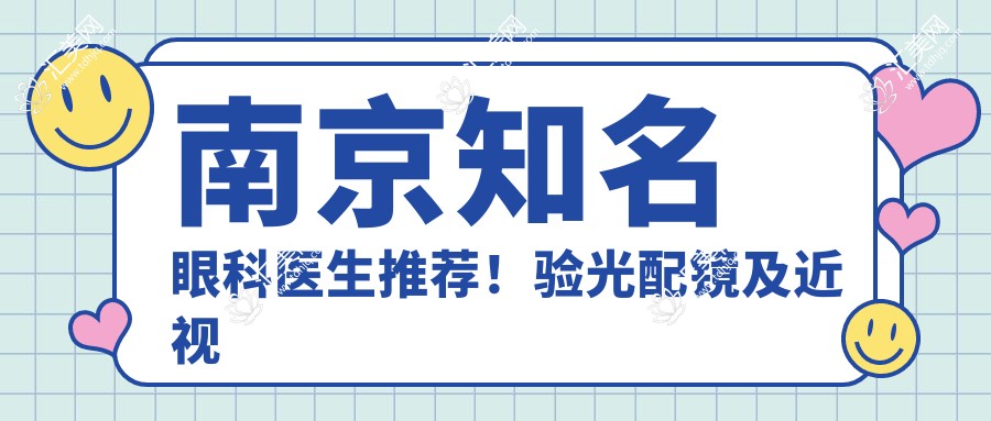 南京有名眼科医生推荐!验光配镜及近视矫正受好评!排行榜更新